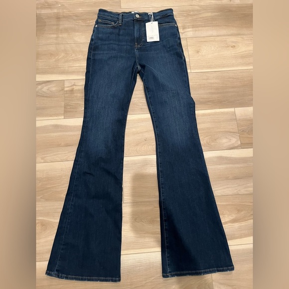 NWT Frame Denim Le High Waist Flare Jeans Majesty Blue 29 - Picture 7 of 11